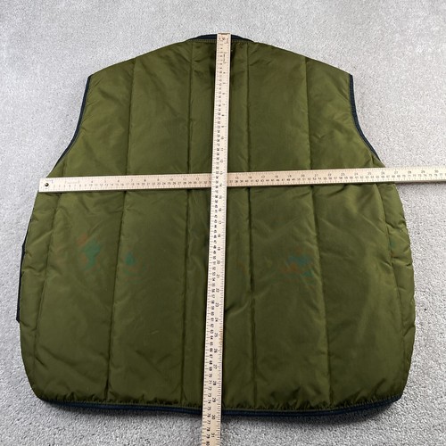 VINTAGE Refrigiwear Vest Mens 3XL XXXL Green Insulated Full Zip Work Made in USA - Picture 11 of 13
