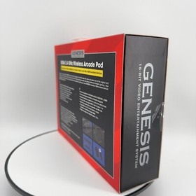 Retro-Bit Official Sega Genesis BIG6 Wireless Controller 6-Button Arcade Pad