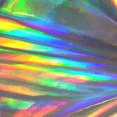 12'' X 4ft - Silver Rainbow Holographic LVG InterCal Specialty Craft Hobby Vinyl