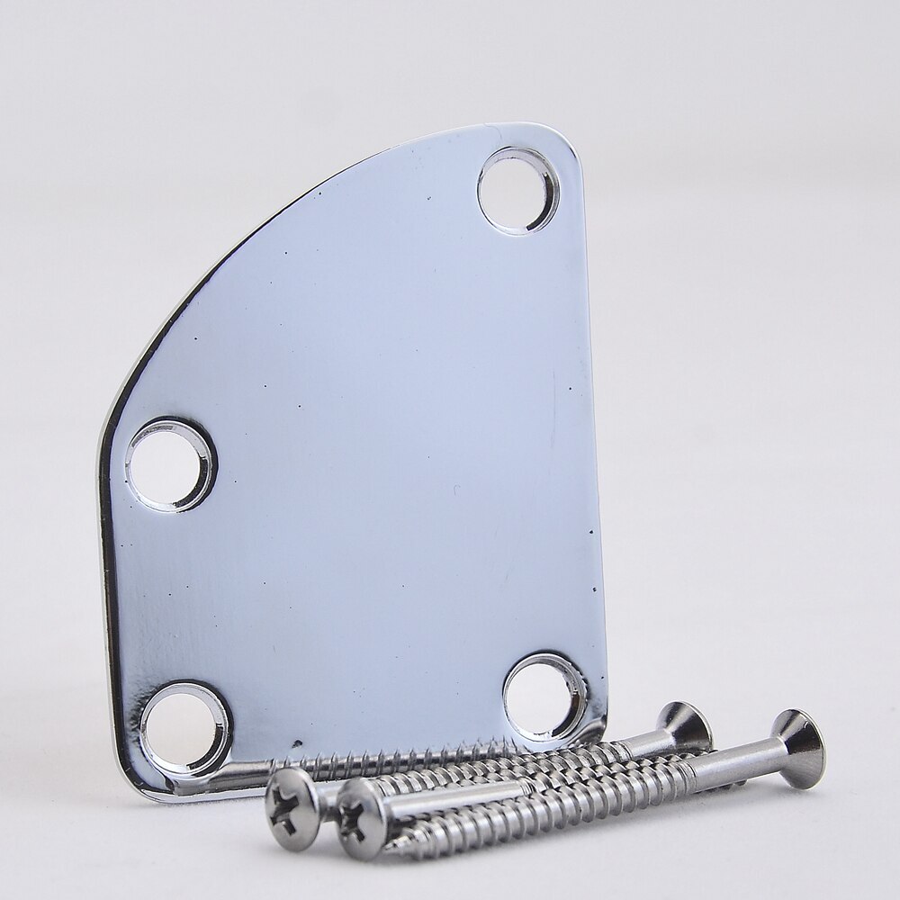Electric Guitar Bass Chrome Neck Joint Plate Reinforcement