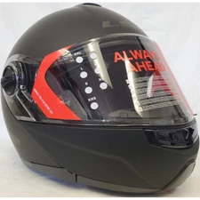 LS2 Strobe Flip-Up Modular Motorcycle Helmet Solid Flat Matte Black XLarge NEW