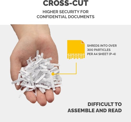 Commercial Paper Shredder Industrial 12 Sheet Cross Cut Heavy Duty Home Office - Picture 5 of 7