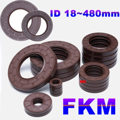 HOMEDIYER FKM Wellendichtring Simmering Fluoroelastomer Radialwellendichtring ID 18~480mm