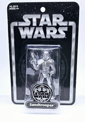 Star Wars SANDTROOPER SDCC Silver Saga Edition 2004 moc sealed mint
