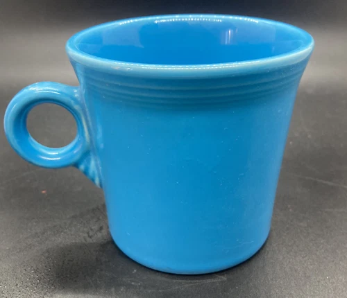 Fiesta Blue Ring Handle Tom & Jerry Coffee Tea Mug Cup Fiesta USA HLC