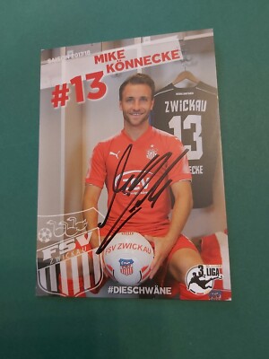 FSV Zwickau, M. Könneke, 17/18, autograph card, football