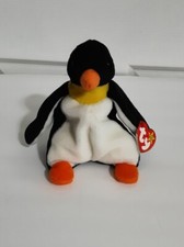 Original Ty Beanie Babies WADDLE the Penguin Plush Toy Style 4075 1995