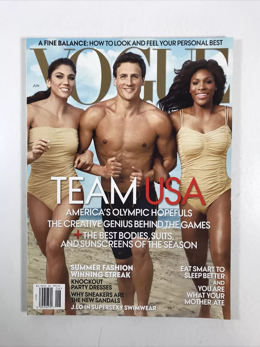 Vogue Magazine (June 2012) Team USA-Ryan Lochte, Serena Williams, Hope Solo  | eBay