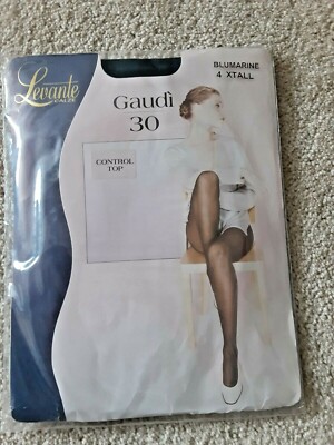 NIP new LEVANTE Gaudi Control Top 30 Blumarine Pantyhose SZ 4 XTall Italy free 