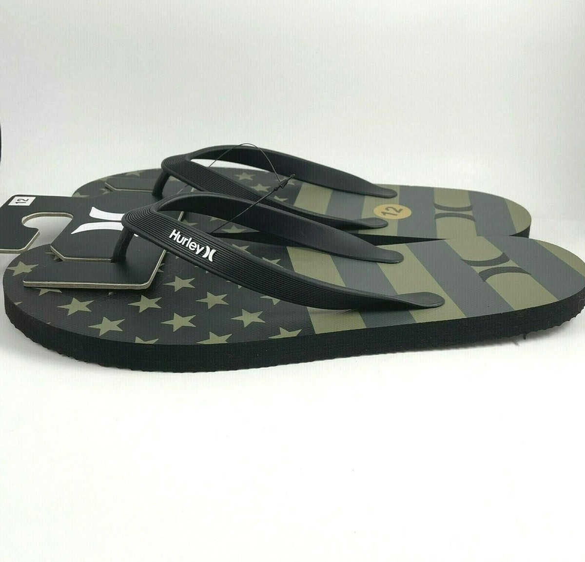 NEW Hurley Men\'s American Flag Flip Flops HURLEY American Flag Flip Flops Sandals Men main image 3
