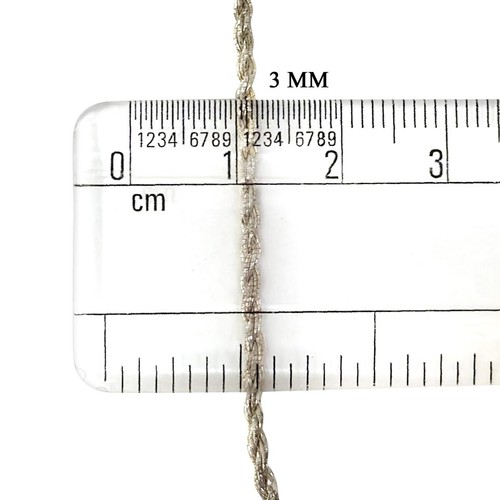 Zari Thread Rope Dori For Embroidery Craft & Jewelry Making 3 MM, 100 Gm Approx. - Picture 19 of 20