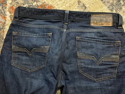 Diesel Men's 34x32 Larkee Regular Straight Blue Denim Jeans. 100% Authentic!! | eBay