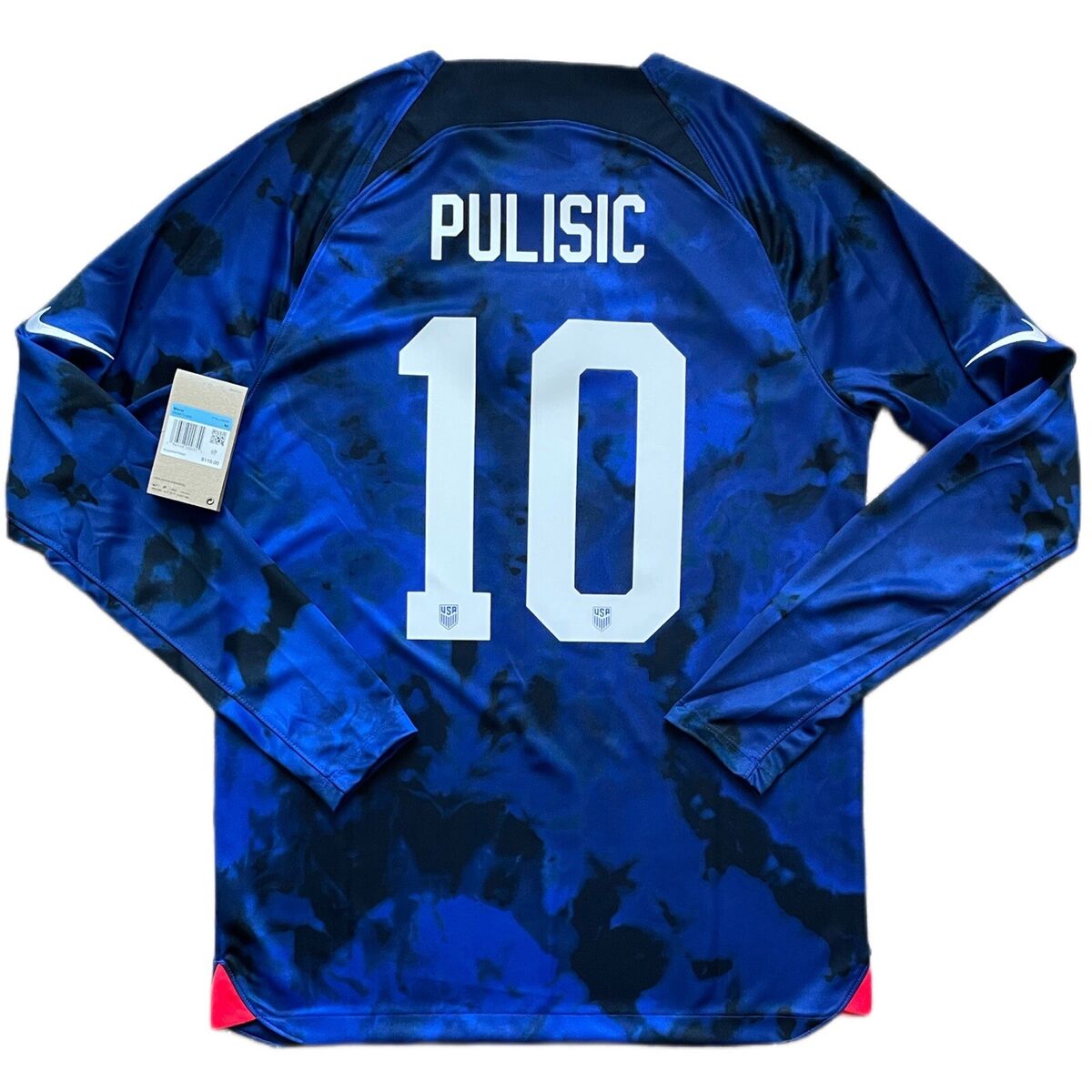 2022/23 USA Away Jersey #10 Pulisic Medium Nike Long Sleeve 2022/23 USA Away Jersey #10 Pulisic Medium Nike Long Sleeve