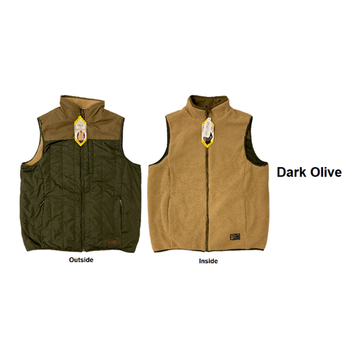 **NWT** FREE COUNTRY -MEN'S -Alpine -REVERSIBLE -Vest (SIZE XXL) -Dark Olive - Picture 3 of 3