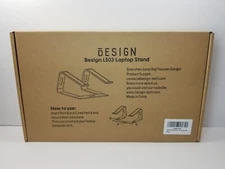 Design Besign LS03 Aluminum Silver Laptop Stand for 6" Laptops - New in Box!