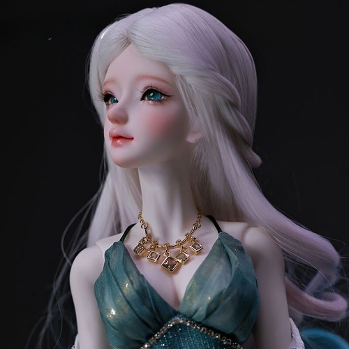 Bambola nuova 1/4 Bjd moderna elegante vestito ciano alta qualità bambole snodate a sfera - Foto 4 di 10