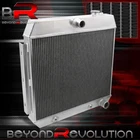 For 1955 1956 1957 Chevy Small Block V8 Bel Air 3-Core Cooling Aluminum Radiator