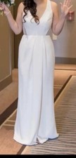 Davids Bridal Gown Chiffon Wedding Dress Soft White Size 4