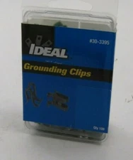(Qty 100) IDEAL 30-3395 Grounding Clips (10, 12, & 14 AWG Wire) Prepaid Shipping