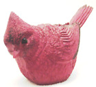 Large Resin Red Cardinal Bird Figurine 6.5" Long