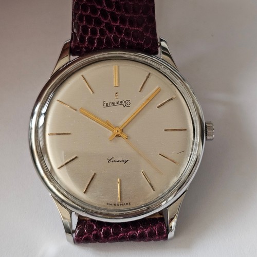 EBERHARD-EVENING-JUMBO-MANUALE-CALIBRO 251-1-ACCIAIO-FIRMATO-OVERSIZE-40 MM-RARO - Foto 4 di 24