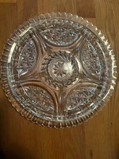 Anchoring Hocking "Stars & Bars" 5 Part Divided Relish Dish