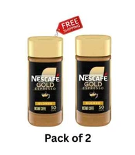 ( 2 Pack ) Nescafé Gold Espresso Blonde, Instant Coffee, 3.5 oz Free Shipping