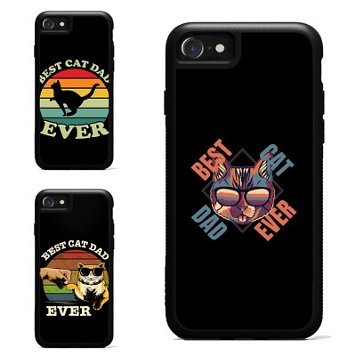For Apple iPhone SE 11 12 13 14 15 16 fathers day best cat Anti