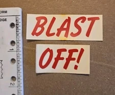 Northwestern Rocket Gumball Machine  BLAST OFF Saturn 2000  Waterslide Decal 44