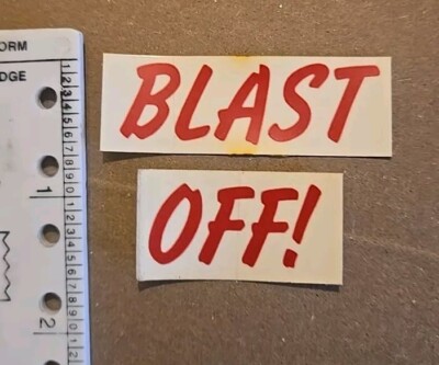 Northwestern Rocket Gumball Machine  BLAST OFF Saturn 2000  Waterslide Decal 44