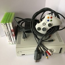 Xbox 360 White Console Bundle Controller Cables HDD 4 Video Games Microsoft