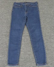 J Crew Jeans Womens 30 Blue High Rise Skinny Ankle Stretch