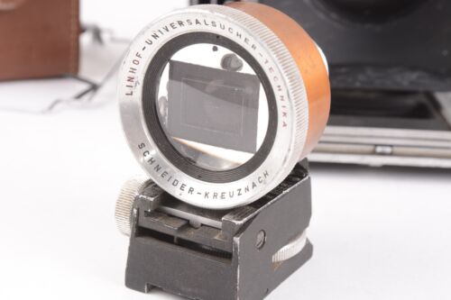 Linhoff Techinca III Outfit w/ 3 lenses 6x9 back, Universal Finder #DV-RC35157 - Picture 2 of 24