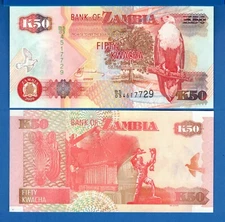 Zambia P-37 50 Kwacha 2009 Fish Eagle Uncirculated Banknote