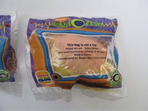 Hey Arnold Nickel-O-Zone Head Plush Burger King Kids Club Toy Lot of 2 Vtg 1998 - Picture 3 of 6