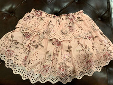 girl's M Gap x LoveShackFancy floral flippy mini skirt
