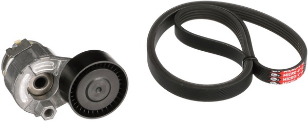 Gates K015PK1200 V-Ribbed Belt Set For Nissan Renault-image