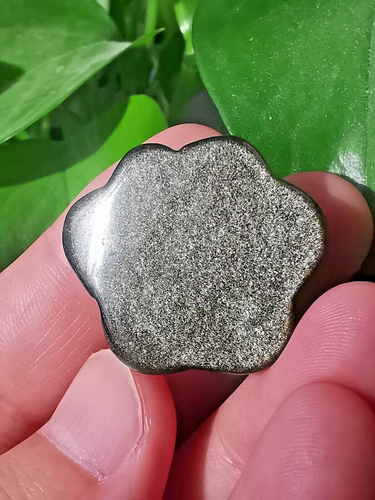 Regalo curativo Reiki zampa di gatto ossidiana dorata intagliato a mano 1,3" naturale 1 pz - Foto 4 di 8