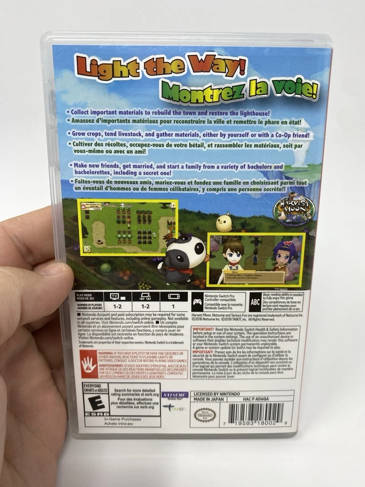 Harvest Moon: Light of Hope (Nintendo Switch) Authentic - Game And Case - Image 2 of 4