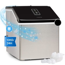 Ice Cube Maker Machine Clear Ice 13kg / 24h Drinks Home Stainless Steel Black