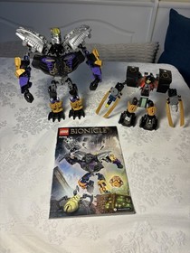 LEGO Bionicle 70789 + Ninjago 70723 Partial Build Mech Lot Incomplete