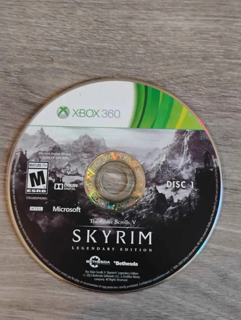 The Elder Scrolls V: Skyrim Legendary Edition (Xbox 360, 2013) Disc 1  Only