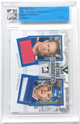 2007-08 ITG Ultimate Memorabilia Retro Teammates Leetch / Robitaille Vault 1/1