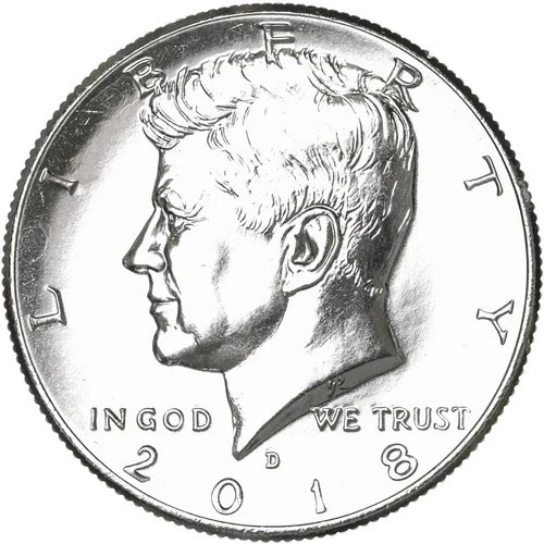 2018 D  KENNEDY  Half Dollar  50c  BU  from  Mint Set