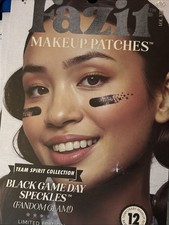 Makeup Patches - Black Game Day Speckles - Glow Up Make-Up Patches - Cute Gli...