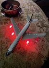 Vintage MARX British Caledonian Tinplate 14" Jet Airplane Hong Kong battery Op