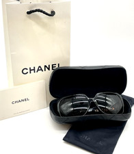Auth CHANEL 5149-8-A c.714/3G Square Havana/Brown Sunglasses W/Case/Bag JP040081