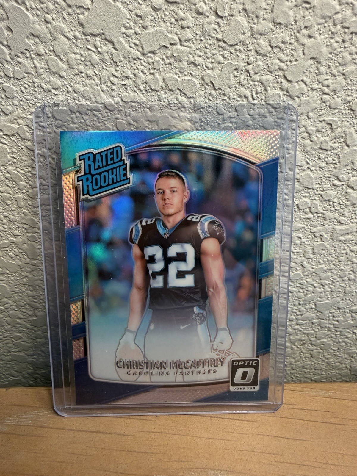 2017 Panini Donruss Optic Christian McCaffrey #168 Rated Rookie HOLO Panthers