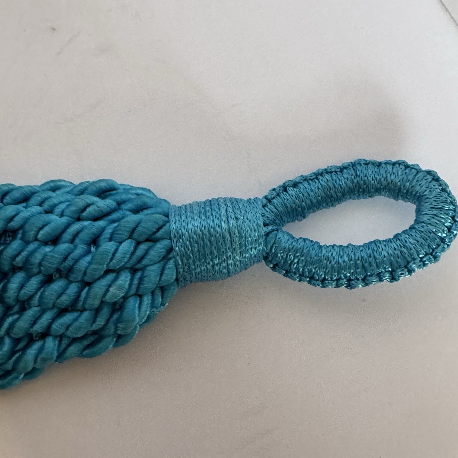 Twisted Blue Cord Statement Shell Beaded Women’s … - image 15