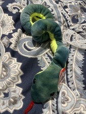 Ty Beanie Baby Hissy Snake Beanbag Plush Original Tag 1997 PE 4185 Gen 5